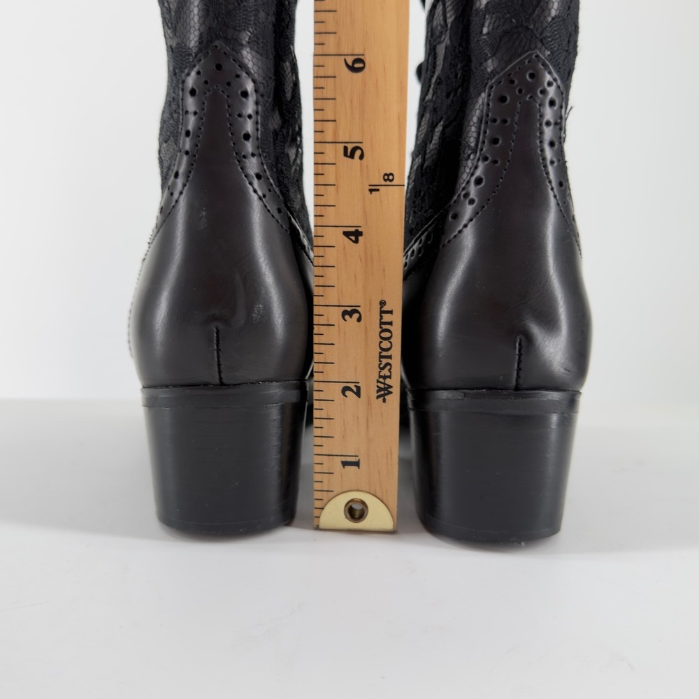tuk Black Victorian Anarchic Pointed Boot - Picture 7 of 8